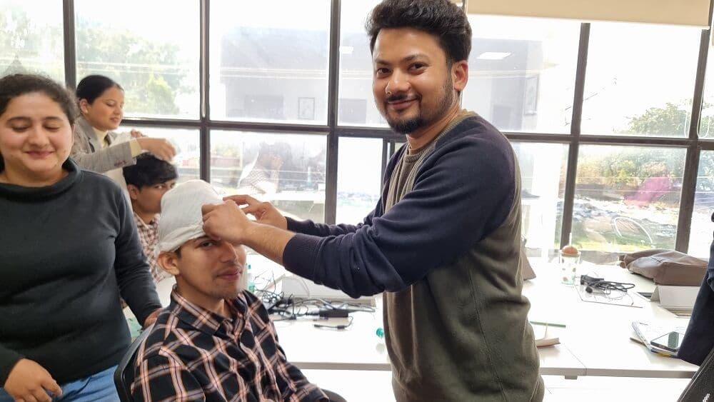 First aid training session