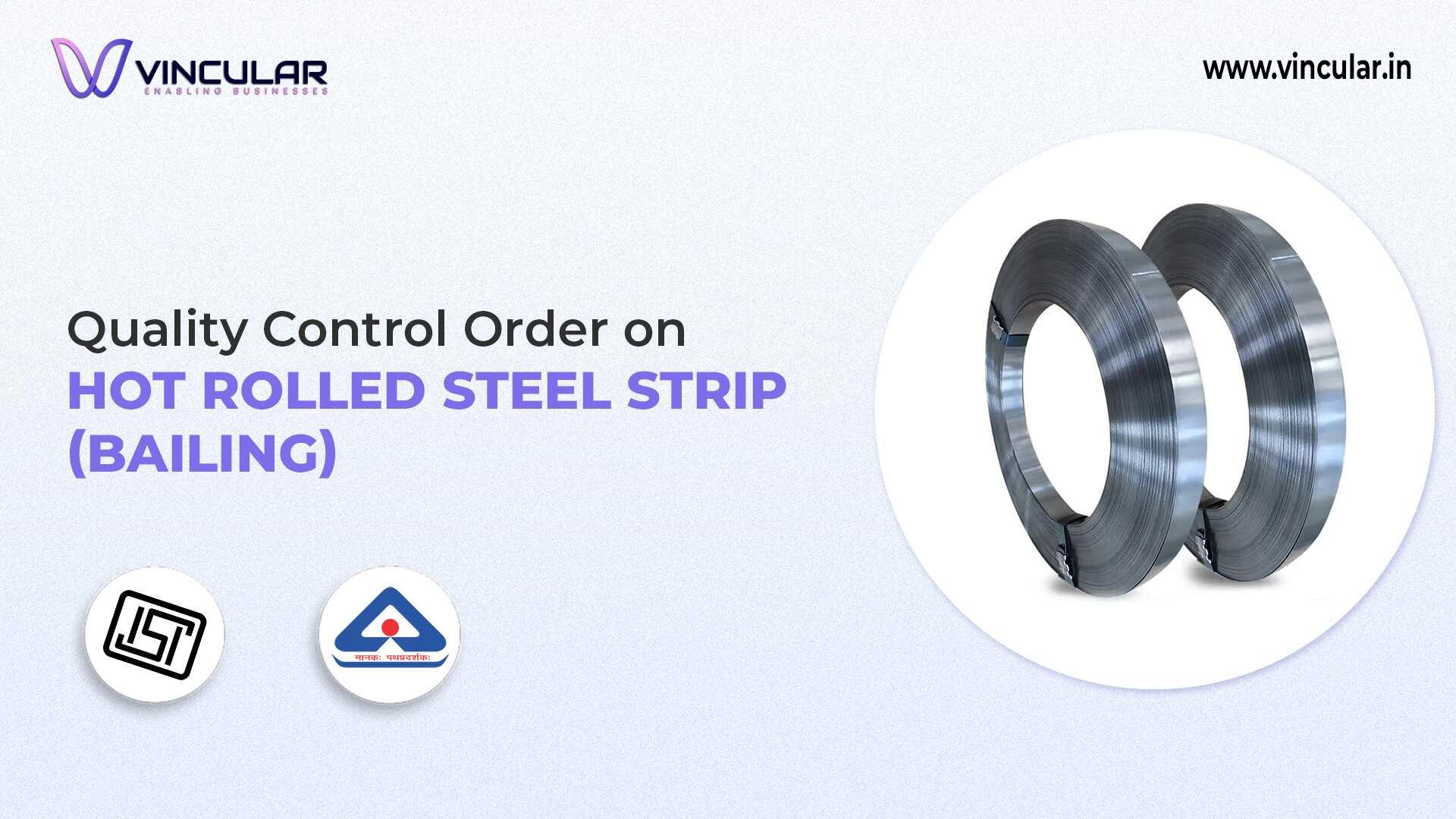 BIS-ISI Certificate for Hot Rolled Steel Strip (bailing)