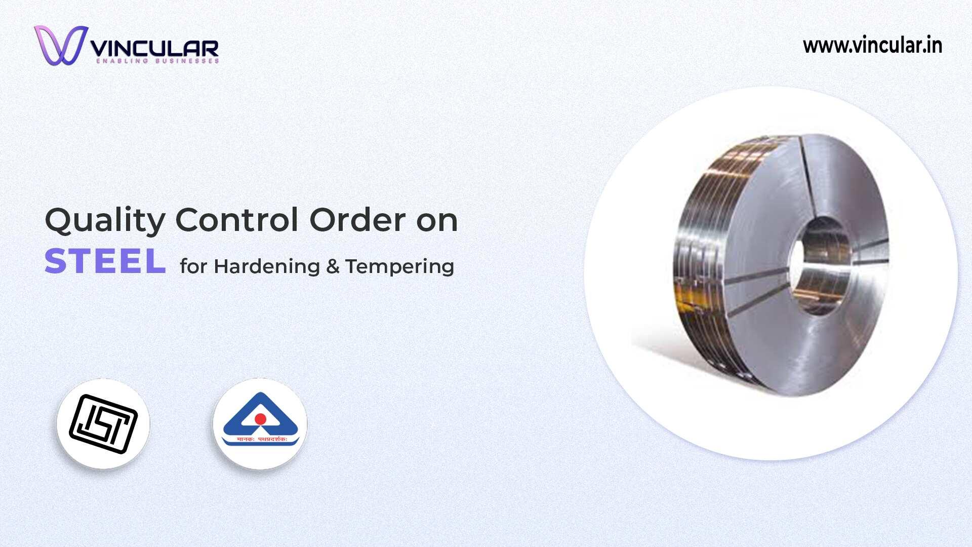 BIS-ISI Certificate for Steel for Hardening and Tempering 