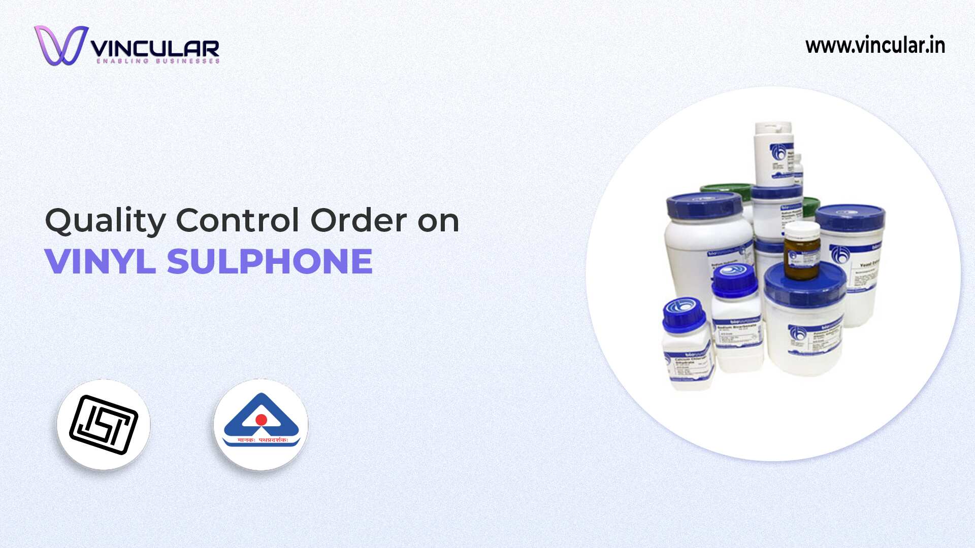 BIS-ISI Certificate for Vinyl Sulphone