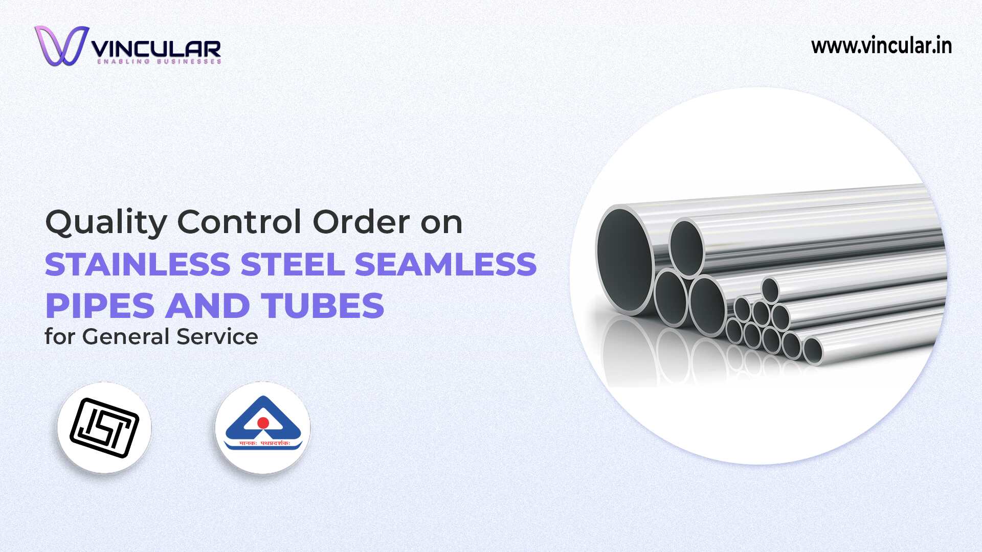 BIS-ISI Certificate: Stainless Steel Seamless Pipes & Tubes