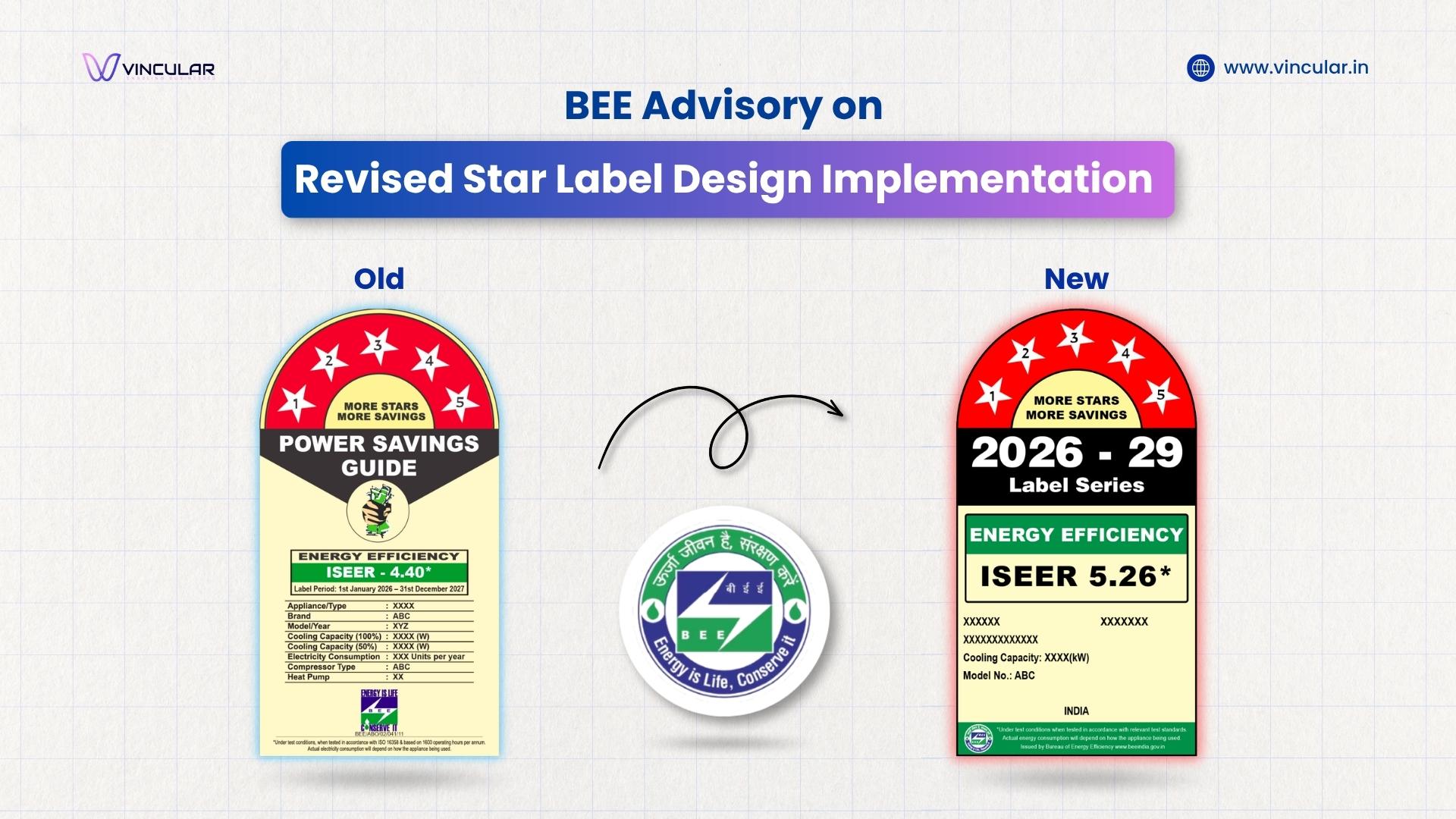 BEE Advisory on Revised Star Label Design Implementation