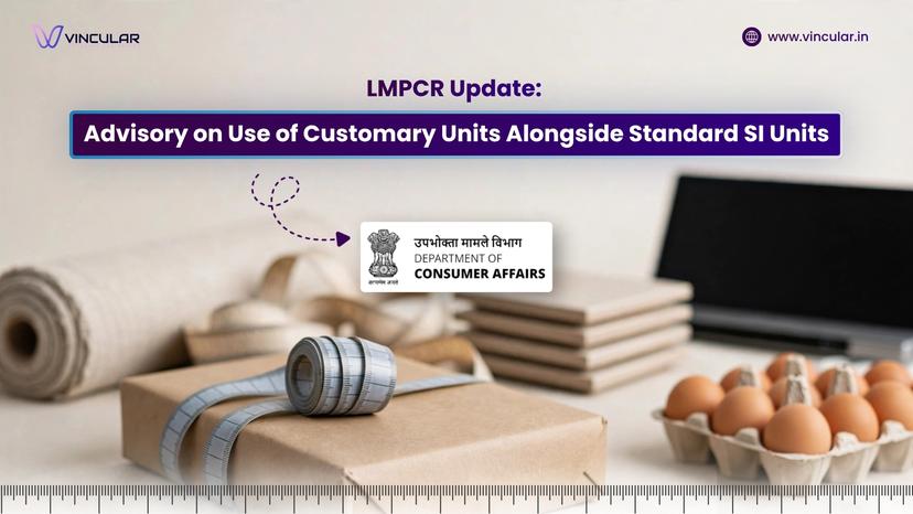 Advisory on Use of Customary Units Alongside Standard SI Units