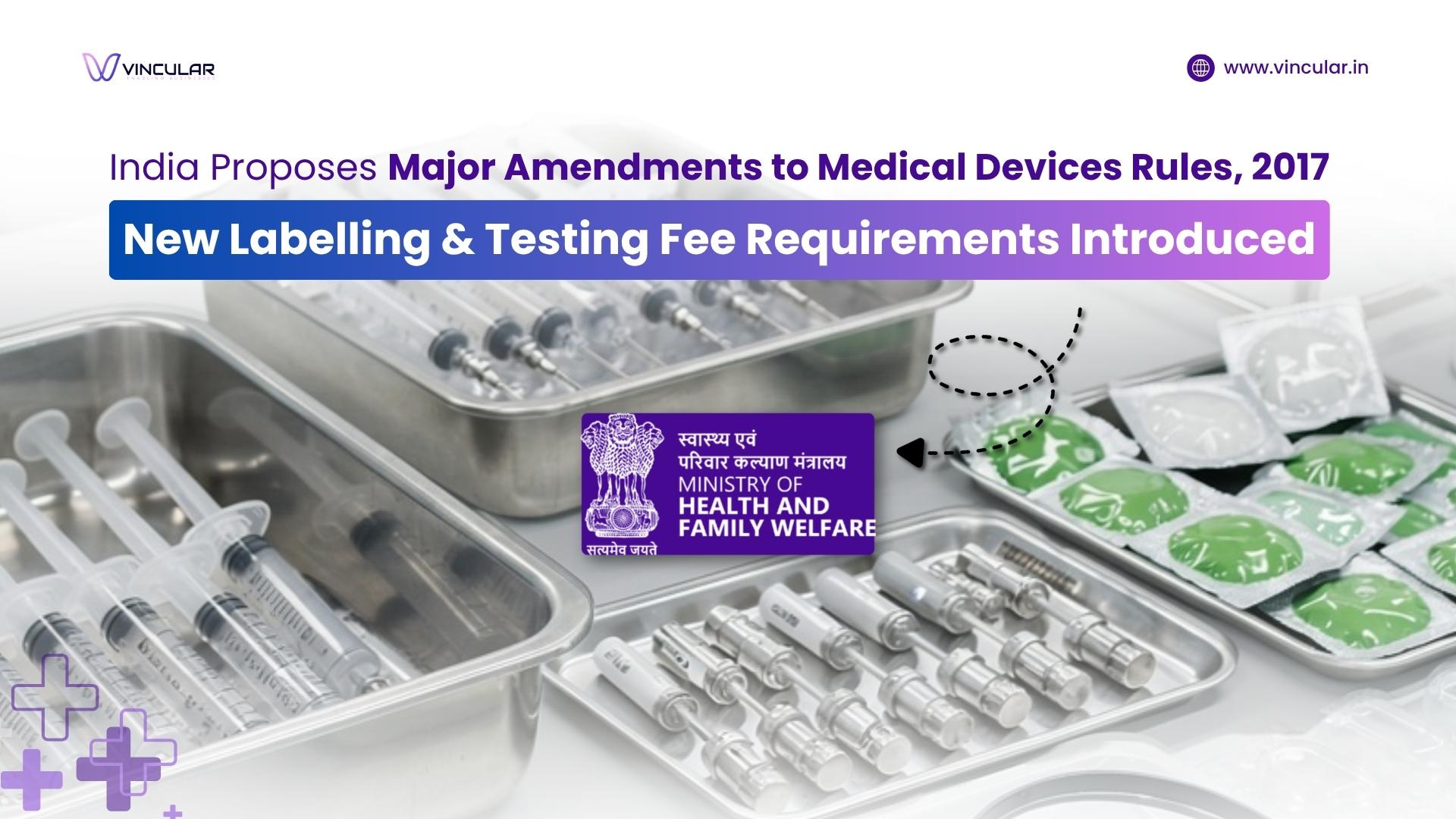 Draft Amendment to Medical Devices Rules, 2017 (G.S.R. 270(E), 2026)