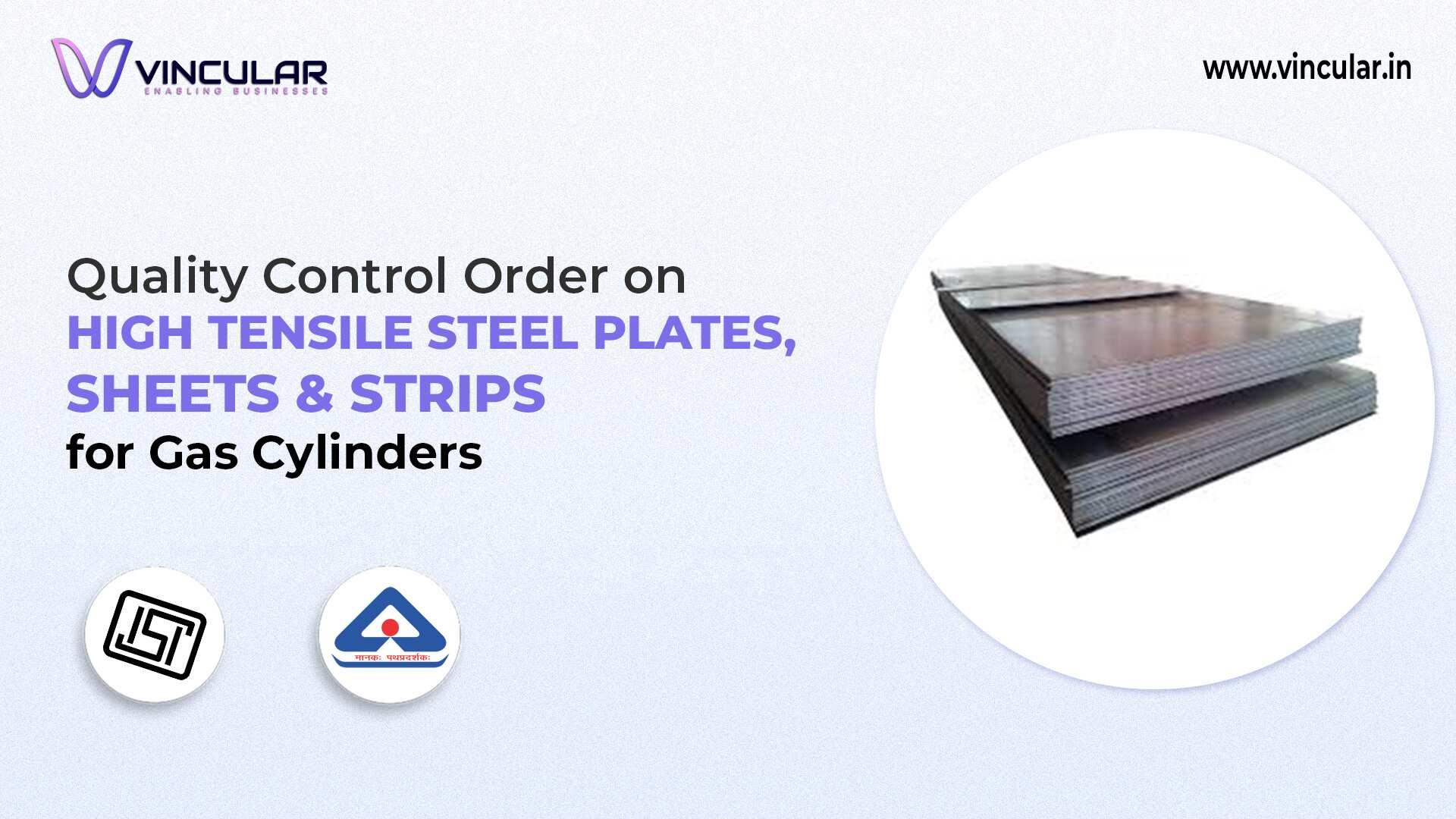 BIS-ISI Certificate for High Tensile Steel Plates & Sheets