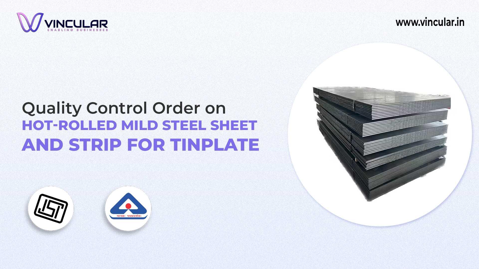 BIS-ISI Certificate for Hot-Rolled Mild Steel Sheet & Strip for Tinplate