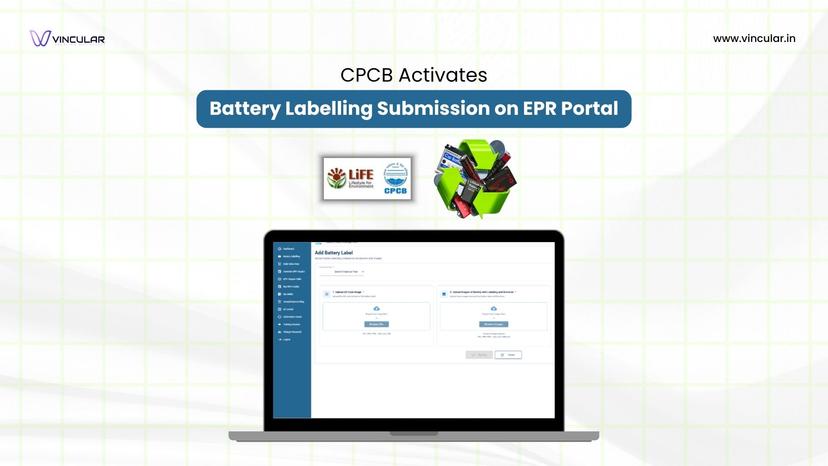 CPCB Activates Battery Labelling Submission on EPR Portal
